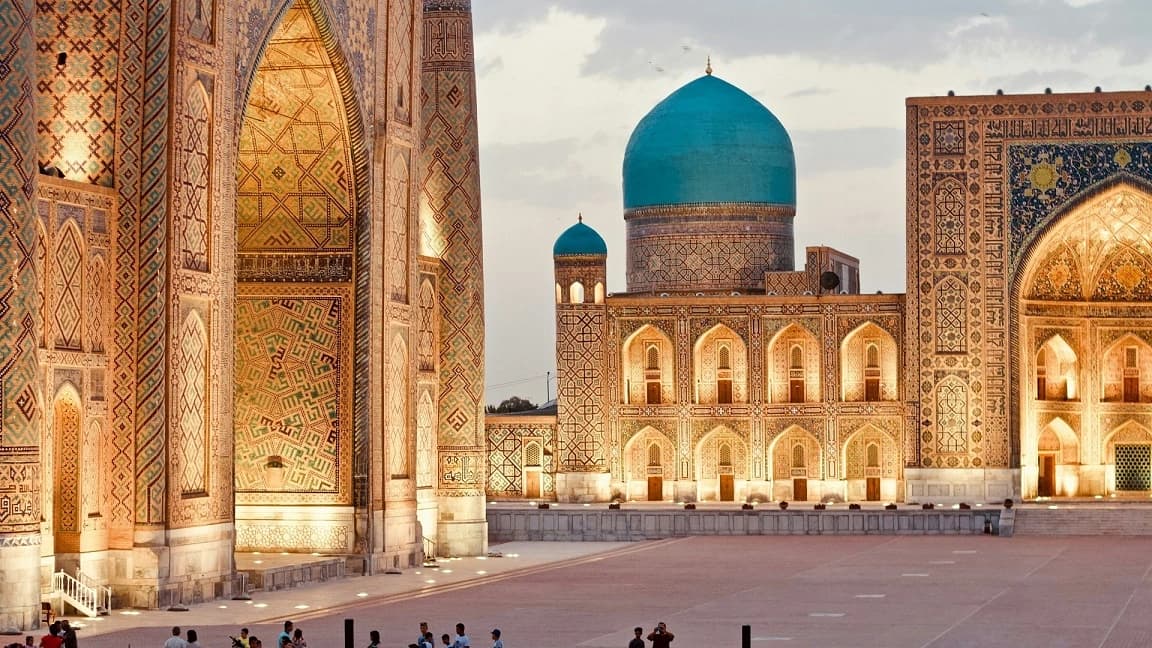 Registan Square in Samarkand, Uzbekistan